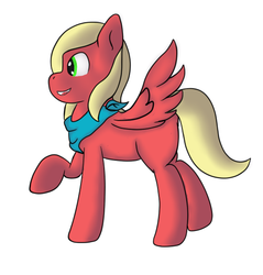 Size: 520x543 | Tagged: safe, artist:ventorian, oc, oc only, pegasus, pony, female, mare, raised hoof, solo