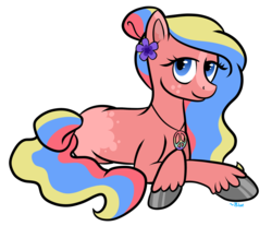 Size: 2300x1904 | Tagged: safe, artist:winter-hooves, oc, oc only, oc:flower child, pony, flower, hippie, simple background, solo, transparent background