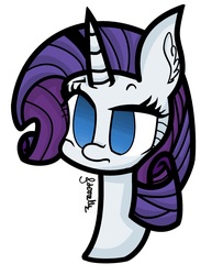 Size: 2048x2528 | Tagged: safe, artist:playercreeps, rarity, pony, g4, bust, female, high res, portrait, simple background, solo, white background
