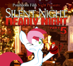 Size: 1000x900 | Tagged: safe, artist:daisyhead, oc, oc only, oc:flicker, ponibooru film night, silent night deadly night, silent night deadly night part 5