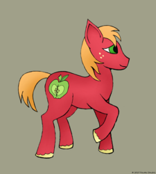 Size: 873x969 | Tagged: safe, artist:renderstarfall, big macintosh, earth pony, pony, g4, male, solo, stallion