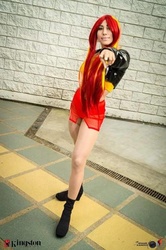 Size: 552x829 | Tagged: safe, sunset shimmer, human, g4, clothes, cosplay, costume, irl, irl human, photo, solo