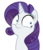 Size: 411x475 | Tagged: safe, artist:t-3000, rarity, pony, g4, bust, faic, female, portrait, reaction image, simple background, solo, transparent background