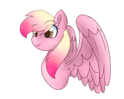 Size: 1280x1024 | Tagged: safe, artist:mlp-firefox5013, oc, oc only, oc:hope, pegasus, pony, female, mare, simple background, smiling, solo, spread wings, transparent background, wings