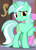 Size: 230x320 | Tagged: safe, screencap, lyra heartstrings, twinkleshine, a canterlot wedding, g4, cringing, cropped, raised hoof, solo focus