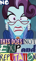 Size: 672x1132 | Tagged: safe, screencap, principal abacus cinch, equestria girls, g4, my little pony equestria girls: friendship games, angry, cinchrage, expand dong, exploitable meme, female, meme, no this does not expand dong, reputation, solo