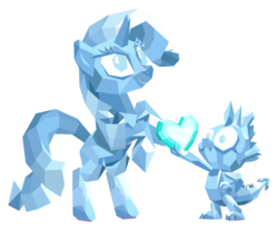 Size: 7232x6000 | Tagged: safe, artist:sollace, rarity, spike, dragon, pony, unicorn, g4, absurd resolution, female, male, mare, ship:sparity, shipping, show accurate, simple background, spike's statue, statue, straight, transparent background, vector