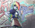 Size: 966x800 | Tagged: safe, artist:tyuubatu, rainbow dash, equestria girls, g4, female, graffiti, solo