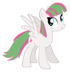 Size: 1024x1057 | Tagged: safe, artist:missytheunicorn, blossomforth, g4, female, simple background, solo