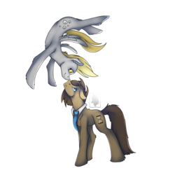 Size: 2048x2048 | Tagged: safe, artist:marywolfy, derpy hooves, doctor whooves, time turner, pegasus, pony, g4, boop, female, high res, male, mare, noseboop, ship:doctorderpy, shipping, simple background, straight, transparent background