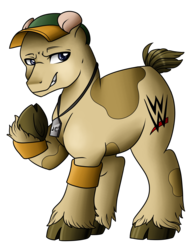 Size: 2480x3162 | Tagged: safe, artist:sk-ree, pony, dog tags, hat, high res, john cena, ponified, solo, wrestling, wristband, wwe