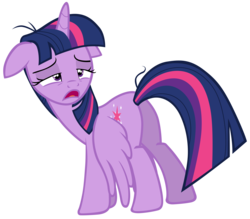 Size: 8000x7000 | Tagged: safe, artist:tardifice, twilight sparkle, alicorn, pony, g4, the cutie re-mark, absurd resolution, butt, female, floppy ears, looking back, mare, plot, simple background, solo, transparent background, twilight sparkle (alicorn), vector