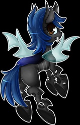 Size: 815x1280 | Tagged: safe, artist:luga12345, oc, oc only, oc:sweet scribe, changeling, female, looking back, solo, underhoof