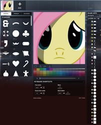 Size: 1000x1229 | Tagged: safe, screencap, fluttershy, g4, battlefield 4, battlelog, emblem, sad