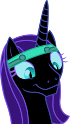 Size: 1995x3539 | Tagged: safe, artist:sketchmcreations, edit, oc, oc only, oc:nyx, alicorn, pony, fanfic:past sins, alicorn oc, fanfic art, happy, headband, older, simple background, slit pupils, smiling, solo, transparent background, vector