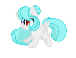 Size: 1420x1086 | Tagged: safe, artist:dictatordave, oc, oc only, oc:drip drop, pegasus, pony, female, filly, heterochromia, solo