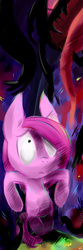 Size: 787x2362 | Tagged: safe, artist:luna77899, pinkie pie, earth pony, pony, g4, female, nightmare, pinkamena diane pie, solo