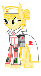 Size: 650x1200 | Tagged: safe, oc, oc only, earth pony, pony, female, hooves, mare, medic, nurse, solo