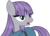 Size: 3852x2739 | Tagged: safe, artist:incognito-i, maud pie, g4, maud pie (episode), female, high res, open mouth, shocked, simple background, solo, transparent background, vector, wet, wet mane, wide eyes