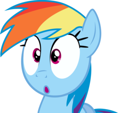 Size: 5937x5505 | Tagged: safe, artist:plsim, rainbow dash, g4, .svg available, :o, absurd resolution, female, simple background, solo, transparent background, vector
