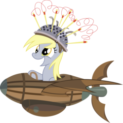 Size: 3000x3007 | Tagged: safe, artist:midnightblitzz, derpy hooves, pegasus, pony, g4, slice of life (episode), colander, cute, female, funny, high res, mare, muffin 1, rocket, simple background, solo, transparent background, vector