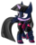 Size: 2057x2574 | Tagged: safe, artist:ancientkale, artist:joeycrick, twilight sparkle, pony, unicorn, g4, alternate mane color, arkham asylum, arkham city, batgirl, batman, batmare, crossover, dc comics, female, high res, simple background, solo, transparent background, voice actor joke