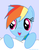 Size: 960x1241 | Tagged: safe, artist:xrazuri, rainbow dash, g4, cloud, female, open mouth, solo