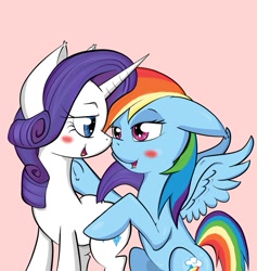 Size: 871x917 | Tagged: safe, artist:chilimod, rainbow dash, rarity, g4, female, lesbian, ship:raridash, shipping