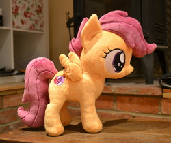 Size: 1024x861 | Tagged: safe, artist:pulsefirepony, scootaloo, g4, cutie mark, irl, photo, plushie, solo, the cmc's cutie marks