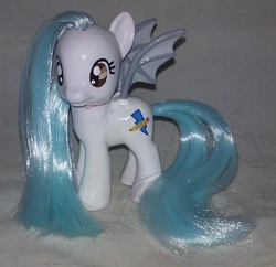 Size: 1313x1269 | Tagged: safe, artist:gryphyn-bloodheart, oc, oc only, bat pony, pony, brushable, customized toy, irl, photo, toy