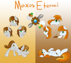 Size: 3000x2675 | Tagged: safe, artist:swiftsketchpone, oc, oc only, oc:maxos eternal, high res, reference sheet