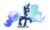 Size: 5000x2979 | Tagged: safe, artist:digiradiance, artist:xebck, princess luna, g4, female, galaxy, gradient mane, gradient tail, high res, multicolored hair, rainbow hair, rainbow power, rainbow power-ified, rainbow tail, simple background, solo, sparkly mane, sparkly tail, transparent background, vector