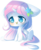 Size: 806x992 | Tagged: safe, artist:puffleduck, oc, oc only, oc:dracen, butterfly, pony, unicorn, chibi, cute