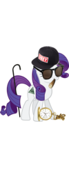 Size: 1600x4000 | Tagged: safe, rarity, pony, unicorn, g4, 1000 hours in ms paint, cane, drugs, female, hat, joint, mare, marijuana, mlg, pocket watch, simple background, smiling, solo, sunglasses, transparent background