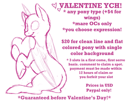 Size: 3000x2400 | Tagged: safe, artist:floots, oc, oc only, alicorn, earth pony, pegasus, pony, unicorn, advertisement, female, heart, high res, hug, mare, underhoof, valentine, valentine's day, your character here