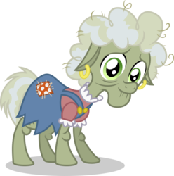 Size: 630x635 | Tagged: safe, artist:punzil504, ma switchell, earth pony, pony, g4, my little pony: friendship is magic, somepony to watch over me, background pony, cajun ponies, cute, elderly, female, mare, sad, solo