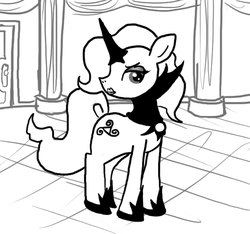 Size: 640x600 | Tagged: safe, artist:ficficponyfic, pony, unicorn, colt quest, abusive relationship, adult, clothes, column, cruel, female, floor, foal abuse, mare, shoes, step-mother, stone, story included, this will end in pain, this will end in rape, this will end in tears