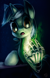 Size: 600x930 | Tagged: safe, artist:tsitra360, lyra heartstrings, pony, unicorn, g4, female, hand, lyra's humans, my little art challenge, solo, that pony sure does love hands