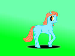 Size: 800x600 | Tagged: safe, artist:renny, oc, oc only, earth pony, pony, gradient background, green background, simple background, solo