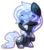 Size: 248x281 | Tagged: safe, artist:spacechickennerd, oc, oc only, oc:midnight ripple, chibi, solo