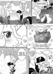 Size: 959x1340 | Tagged: safe, artist:madmax, princess celestia, twilight sparkle, alicorn, pony, unicorn, g4, 6 panel comic, :o, bento, blushing, clothes, comic, eyes closed, female, food, hair over one eye, hug, japanese, lesbian, manga, monochrome, open mouth, rice, school uniform, senpai, ship:twilestia, shipping, smiling, speech bubble, spread wings, unicorn twilight, wide eyes, winghug