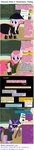 Size: 2344x10392 | Tagged: safe, artist:birdco, pinkie pie, twilight sparkle, earth pony, pony, unicorn, g4, 4 panel comic, chalkboard, classroom follies, clothes, comic, cosplay, costume, facial hair, george washington, glasses, josef stalin, mares in black, men in black, moustache, neuralizer, ponyville schoolhouse, suit, text, unicorn twilight