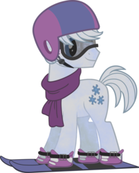 Size: 2325x2889 | Tagged: safe, artist:digiradiance, artist:shutterflyeqd, double diamond, g4, clothes, galaxy, goggles, helmet, high res, male, scarf, simple background, skis, solo, transparent background, vector