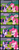 Size: 1203x3114 | Tagged: dead source, safe, artist:veggie55, pinkie pie, twilight sparkle, earth pony, pony, unicorn, g4, ^^, comic, eyes closed, female, hilarious in hindsight, mare, open mouth, raised hoof, unicorn twilight