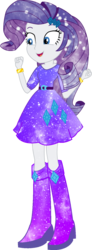 Size: 560x1518 | Tagged: safe, artist:digiradiance, artist:sketchmcreations, rarity, equestria girls, g4, boots, bracelet, clothes, female, galaxy, high heel boots, jewelry, simple background, skirt, solo, transparent background, vector