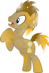 Size: 737x1083 | Tagged: safe, artist:digiradiance, artist:silentmatten, doctor whooves, time turner, earth pony, pony, g4, galaxy, male, open mouth, rearing, simple background, solo, stallion, transparent background, vector