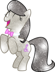 Size: 788x1014 | Tagged: safe, artist:digiradiance, artist:silentmatten, octavia melody, g4, female, galaxy, open mouth, rearing, simple background, solo, transparent background, vector
