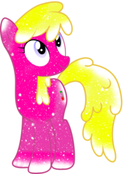 Size: 756x1058 | Tagged: safe, artist:digiradiance, artist:flash-draw, cherry berry, pony, g4, female, galaxy, simple background, solo, transparent background, vector