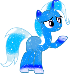 Size: 869x920 | Tagged: safe, artist:90sigma, artist:digiradiance, trixie, pony, unicorn, g4, female, galaxy, mare, raised hoof, simple background, solo, transparent background, vector