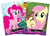 Size: 320x230 | Tagged: safe, enterplay, adagio dazzle, fluttershy, pinkie pie, squirrel, equestria girls, g4, my little pony equestria girls: rainbow rocks, official, hiding, merchandise, trading card, when you see it